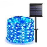 guirlande lumineuse solaire extérieure jardin led vertes étanche décoration fête patio noël