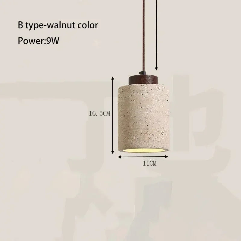 suspension lumineuse moderne pierre naturelle texture marbrée câble suspendu interrupteur bouton éclairage maison décoration
