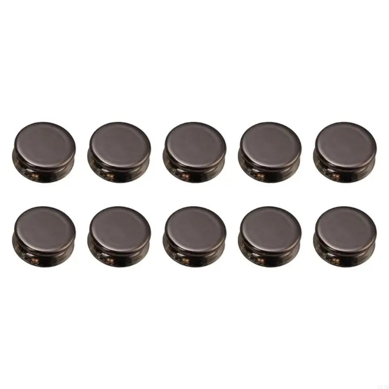 boucles magnétiques or noir blanc modernes 10 pièces métalliques brillantes