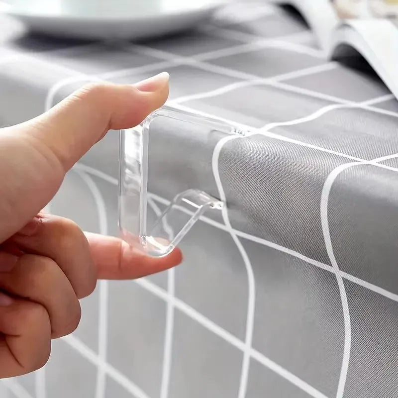 clips table transparents modernes pince maintien nappe intérieur extérieur set 12 pièces plastique