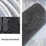 tapis sol gris blanc motifs animaux oiseau chat poisson moderne cartoon