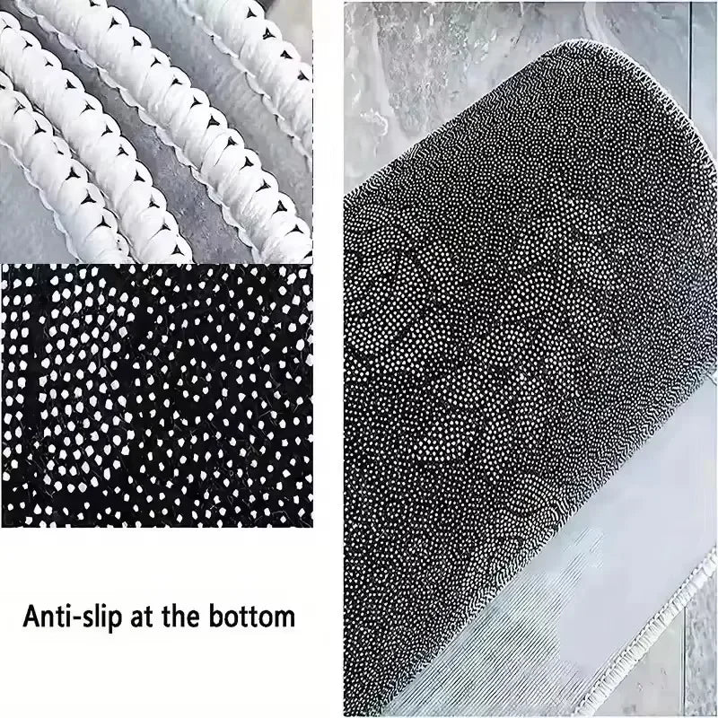tapis sol gris blanc motifs animaux oiseau chat poisson moderne cartoon