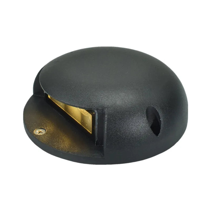 lumière extérieure led moderne aluminium noir surface texturée ip65 deux faisceaux 8w minimaliste