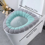 couvre siège toilette violet bleu gris rose rayures moderne adhésif lavable doux polyester