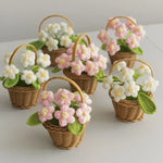 panier osier fleurs traditionnel marron clair décor intérieur maison fêtes anniversaires baby shower