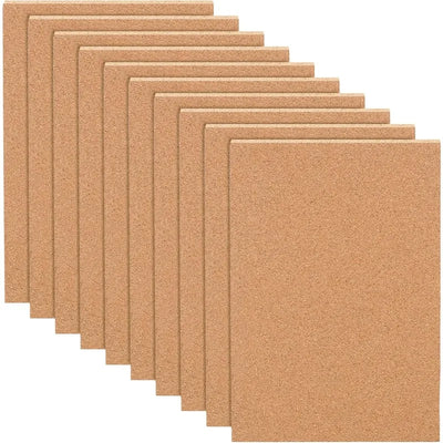 Lot de 10 feuilles de liège 3mm pour décoration murale DIY