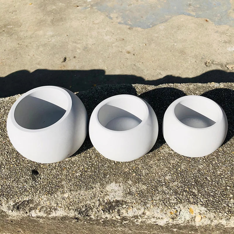 cache pots silicone blanc moderne plateau assorti cache pots beige minimaliste texture lisse