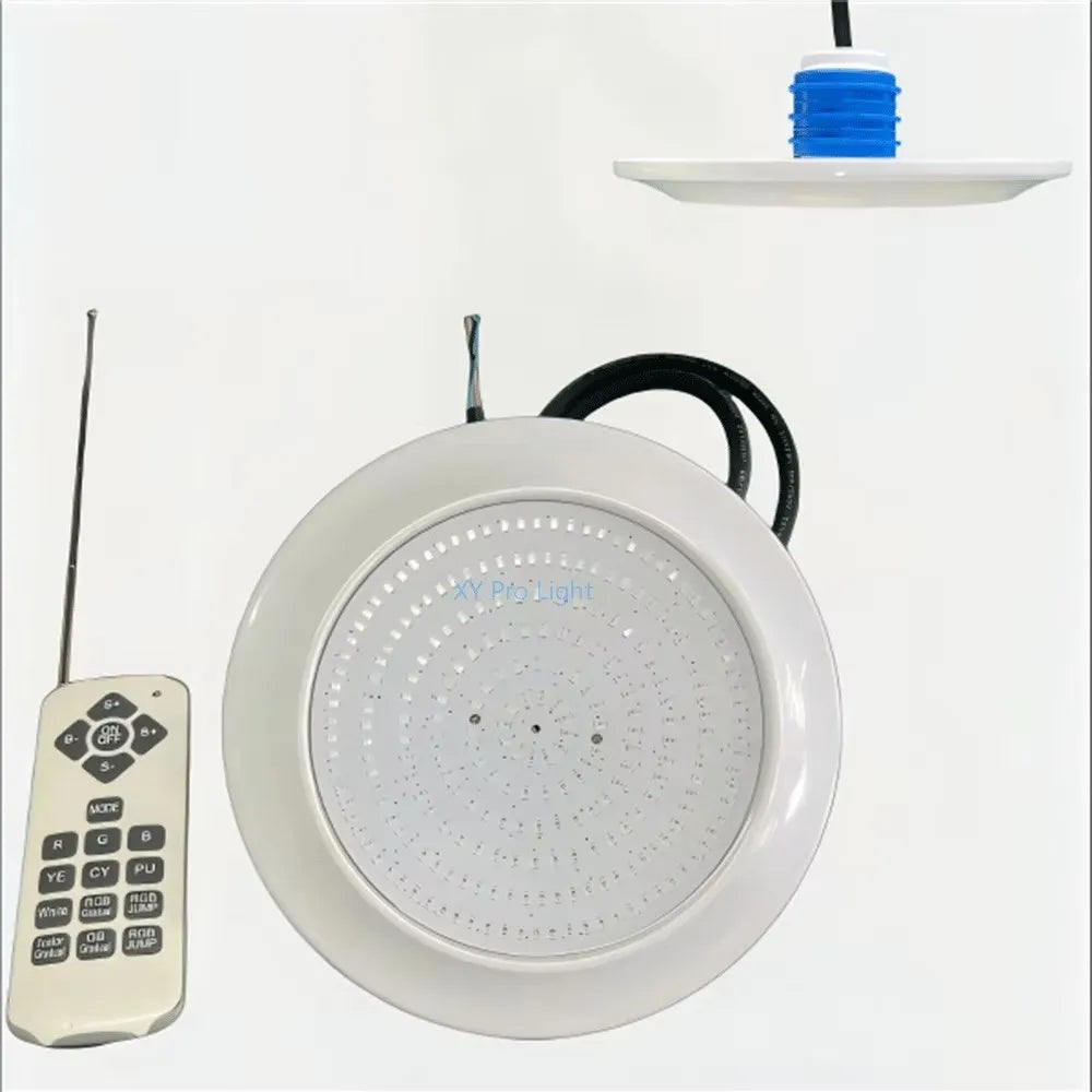 lampe sous marine piscine led rgb blanc bleu moderne ip68 adhésive câble télécommande