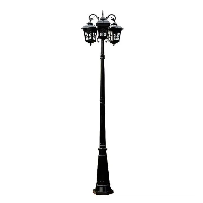 lampe rue or noir vintage élégante éclairage public ip65 led moderne aluminium