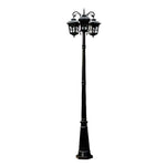 lampe rue or noir vintage élégante éclairage public ip65 led moderne aluminium