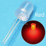 Diodes LED ultra lumineuses 10mm blanc rouge vert bleu jaune 250PCS 50PCS eclairage bricolage