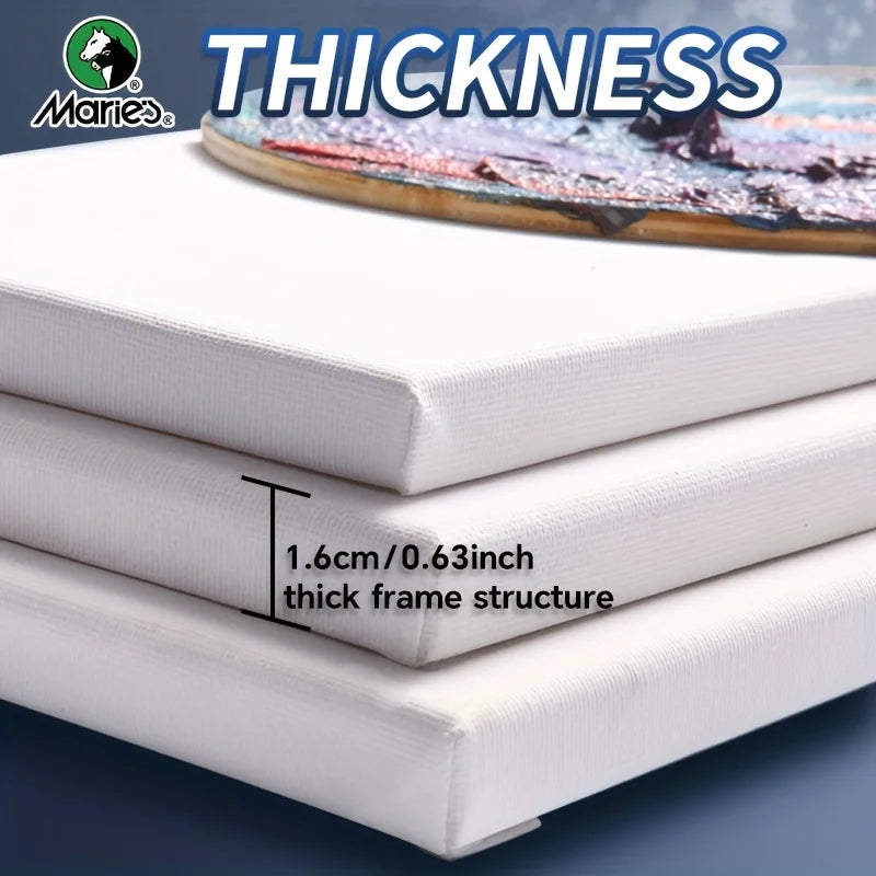 toiles peinture vierges blanc texturées classiques 20x25cm 8x10inch pack pièces