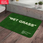 tapis sol vert herbe veloutée adhésif résistant minimaliste 60x40cm 2019