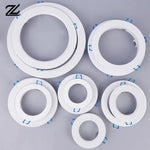 anneaux fixation blancs modernes lampes led rond lisses ab abs bases lampes