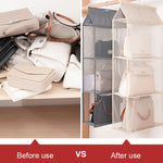 organisateur sacs armoire rangement réutilisable respectueux environnement moderne gris beige noir