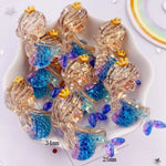 paillettes résine sirène étoiles bleu doré violet brillantes décoratives bricolage scrapbooking artisanat trẻ em