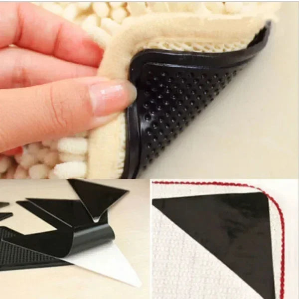 autocollants antidérapants tapis noir perforé adhésifs salle bain réutilisables pièces moderne