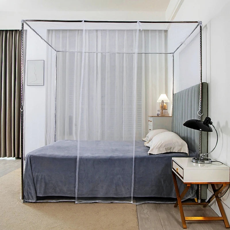 filet lit transparent moderne plié polyester coton unisexe blanc bleu rose violet maille fine