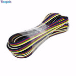 câble plat extension broches 10m 20m 4m noir blanc moderne led rgb cct rgbw