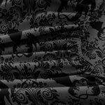 draps plats taies oreillers motif dragons noir classique imprimé gothique lit