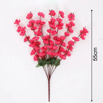 branches artificielles fleurs jaune rouge rose bleu blanc violet modernes intérieur decoration 55cm