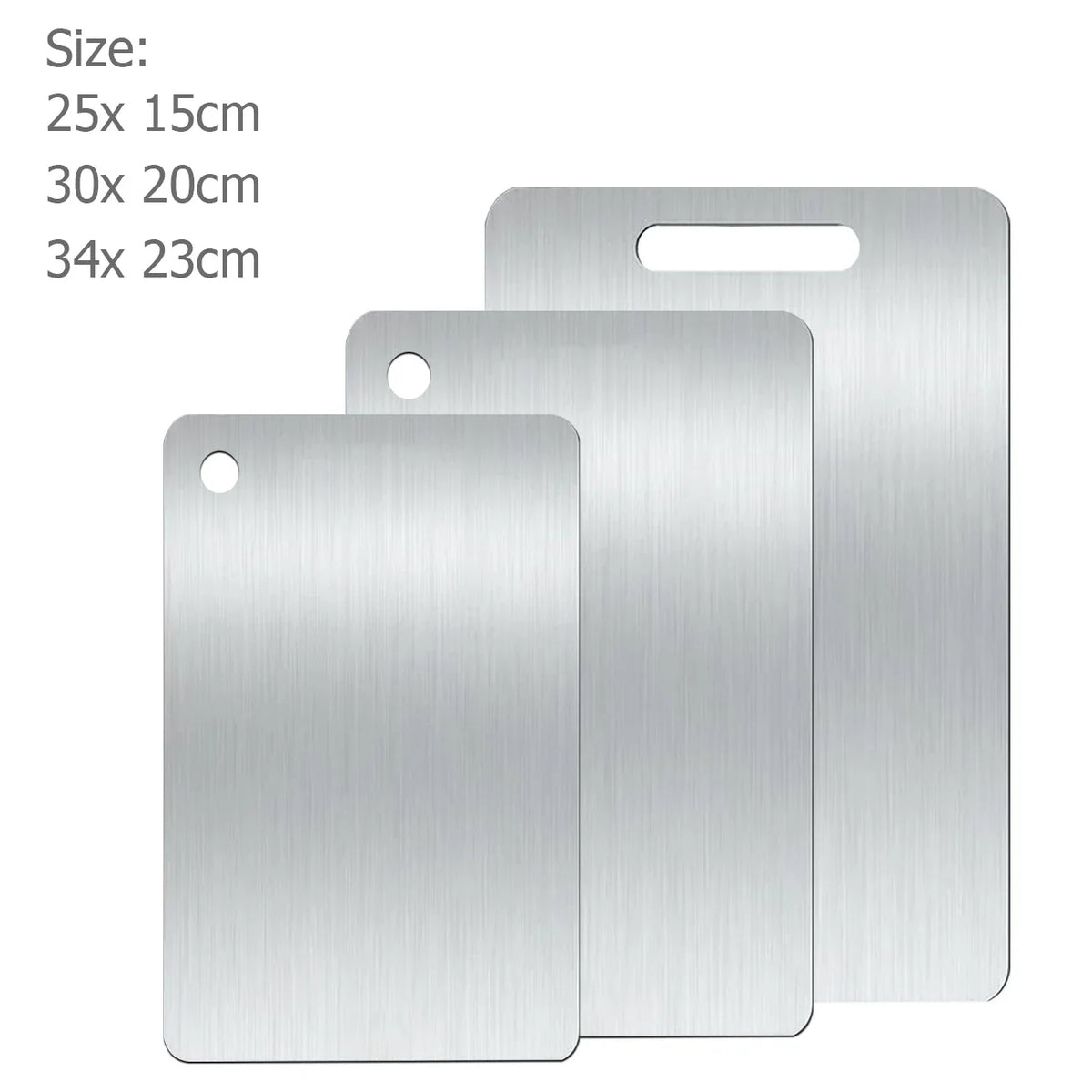 planches découper acier inoxydable moderne polyvalentes antibactériennes double face facile nettoyer lisse brossée versatile