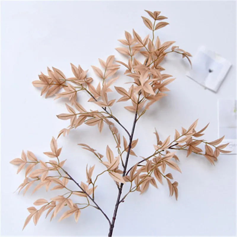 décoration murale branche artificielle bamboo soie rouge vert moderne minimalisteextérieur mariage anniversaire