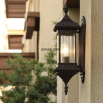 lampe murale vintage noire éclairage quotidien classique texture métallique finition lisse étanche led 90
