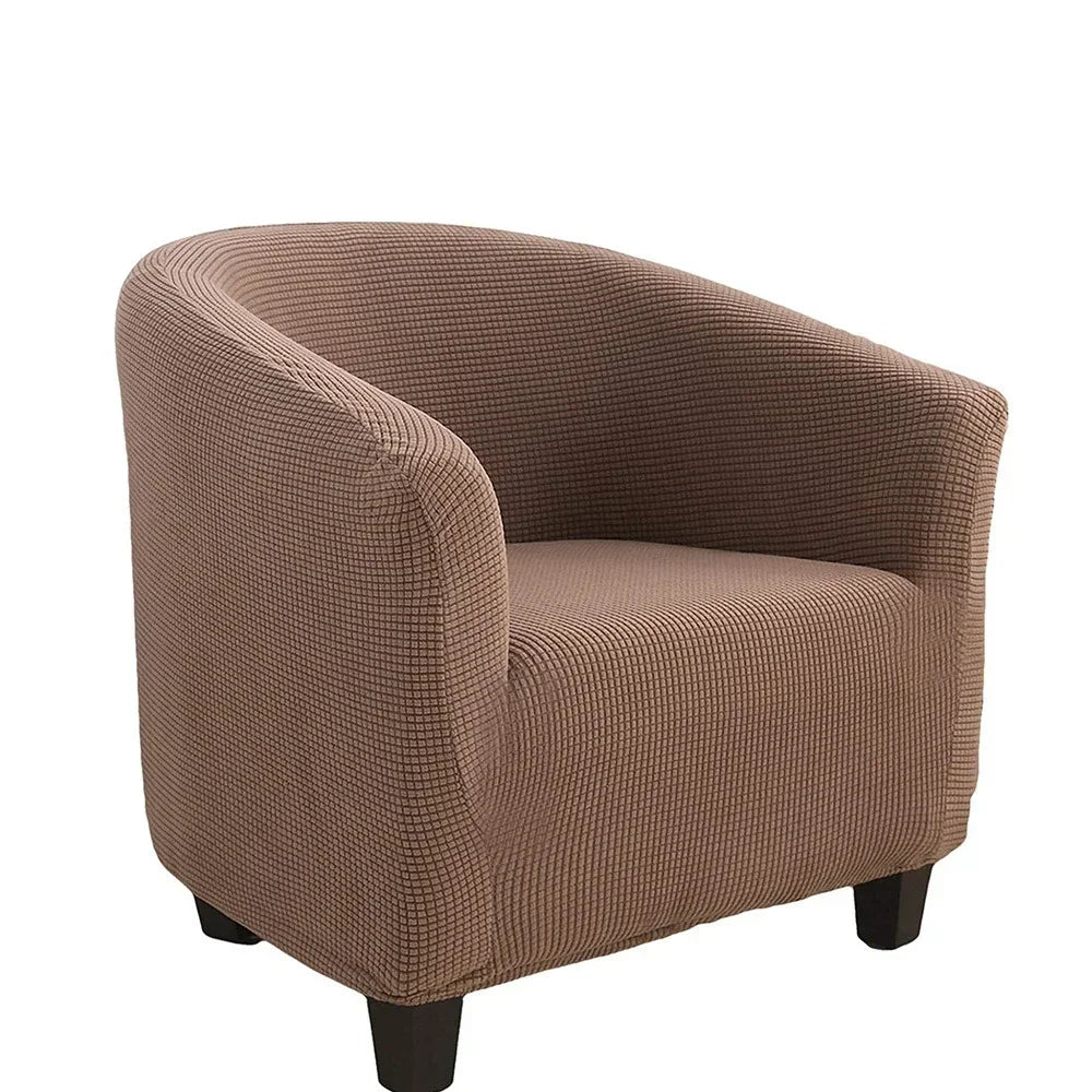 housse fauteuil moderne carreaux gris blanc élastique décorative salon salon maison intérieur