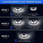 lampe solaire extérieure 100 led noir ip65 moderne capteur mouvement autonomes instructions