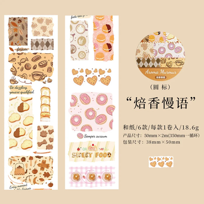 rubans décoratifs adhésifs motifs fleurs animaux fruits géométriques modernes colorés scrapbooking journal