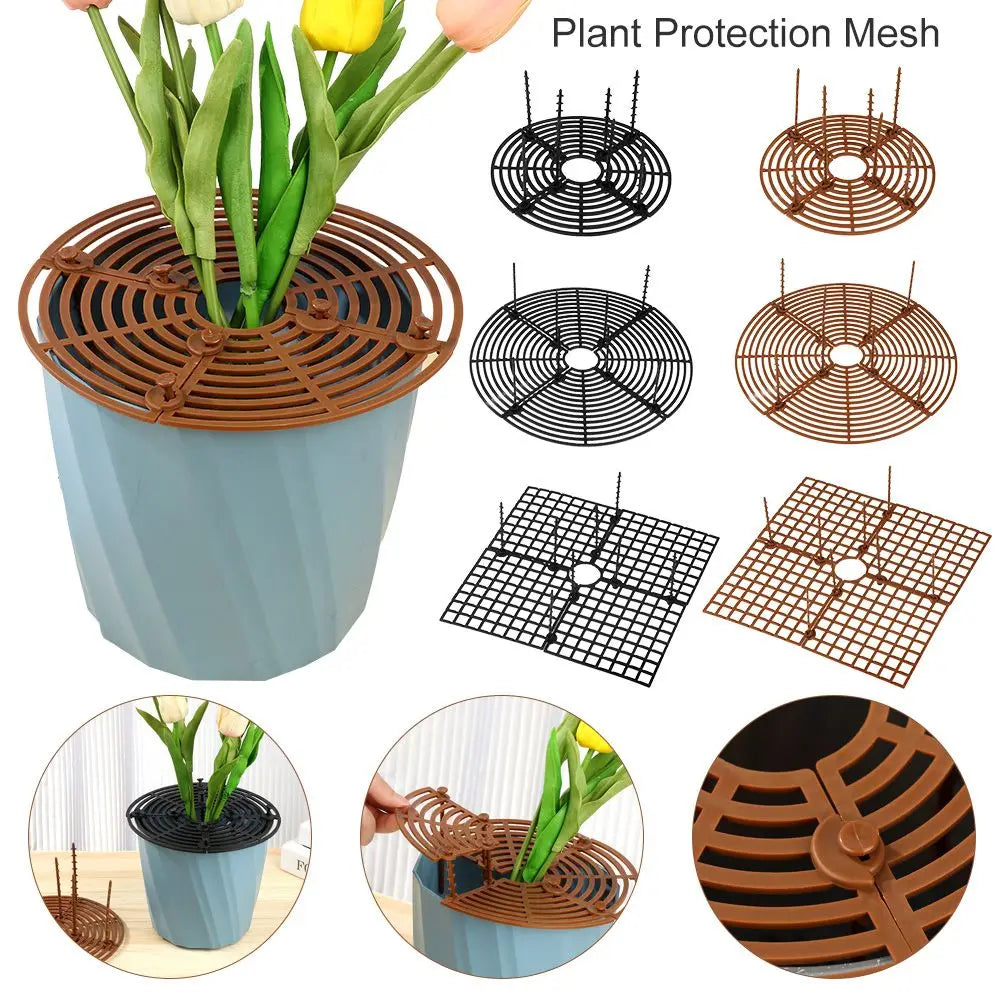 grille protection moderne plantes marron noir 19cm 30cm facile construction solide multi usages