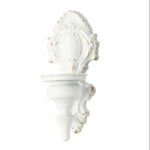 bougeoir mural ornements baroques blanc or noir decoration vintage classique maison