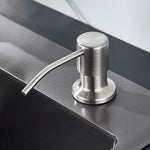 distributeur savon liquide noir mat acier inoxydable main moderne kitchen sink 250ml abs