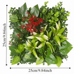 plantes artificielles murales feuilles vertes feuilles rouges clips naturel extérieur branche exposition