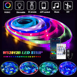 ruban led multicolore moderne adhésif télécommande bluetooth 5v led individuelles bleu vert rouge violet