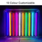 néon lumineux Just Married moderne transparent câble USB multicolore blanc roseDecorationMurialePartie