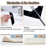 adhésifs anti dérapants réutilisables lavables tapis sol yoga respectueux environnement différents matériaux