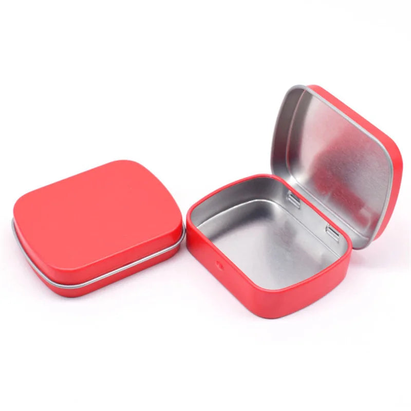 boîtes rangement métalliques brillantes moderne rouge noir doré minimalistes magnectiques 18 compartiments