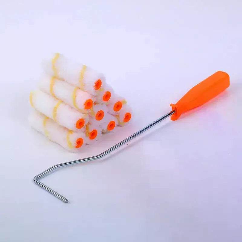 brosse peintre peluche douce pratique blanc orange trésorerie utilitaire poignée manche