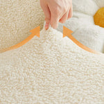 Housse canapé peluche douce vert clair moderne salon places lavable machine