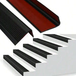 protections marches escalier pvc antidérapantes bandes adhésives texturées noir gris moderne minimaliste 78.74 pouces