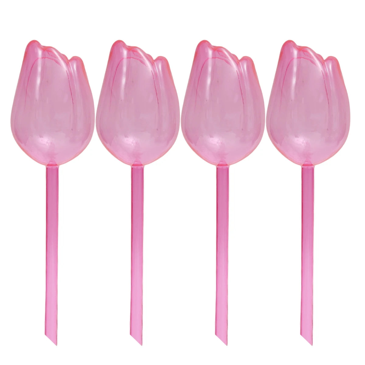 pique plantes tulipe plastique rose violet blanc translucide moderne adhésif kit arrosage