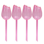 pique plantes tulipe plastique rose violet blanc translucide moderne adhésif kit arrosage