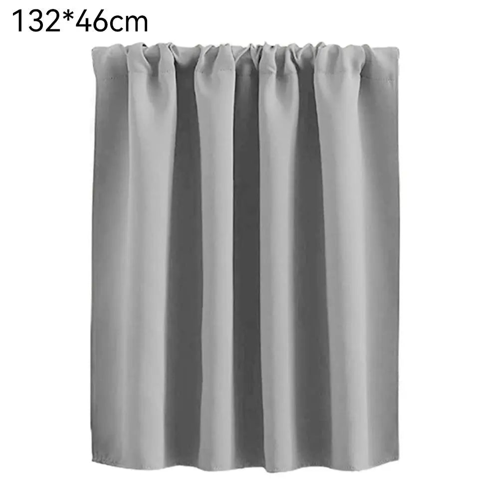 rideau blackout uni plissé moderne noir gris cuisine chambre volet tissu opaqué tringle