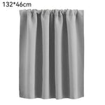 rideau blackout uni plissé moderne noir gris cuisine chambre volet tissu opaqué tringle