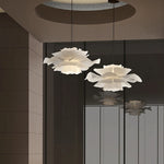 Suspension LED vague design moderne fleur couleur vert