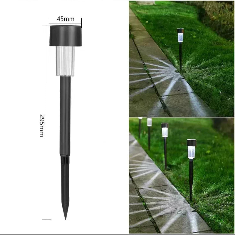 lumière solaire jardin argentée moderne autonome ip44 abs decorationextérieurvacances