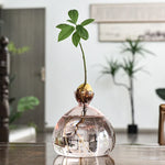 vase moderne transparent rose bleu vert jaune marbré petite grande