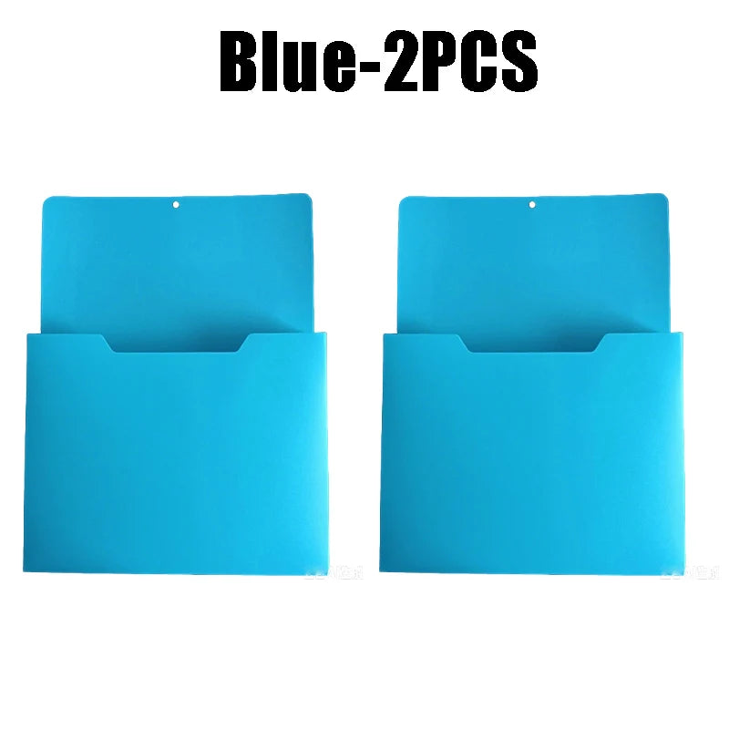 porte documents magnétiques orange bleu clair vert jaune modernes pratique sans perçage